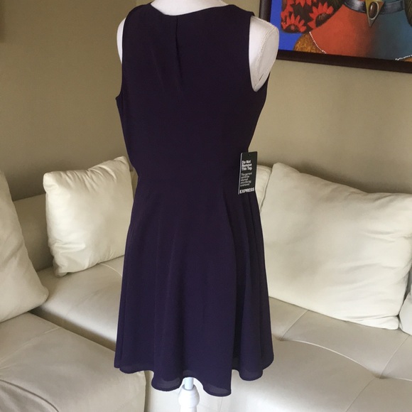 🆕 Purple dress Express size 0 - Picture 5 of 8